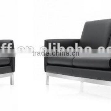 2 Seat Leather Sofa Steel Fram Sofa photo-2