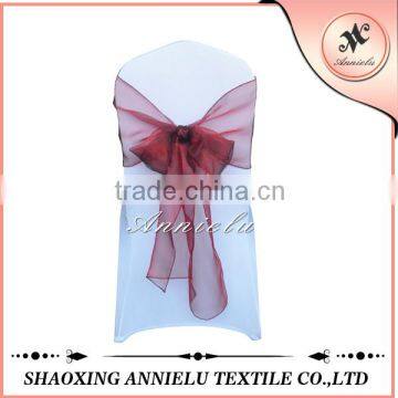 100% polyester chair sashes dark red chair sashes