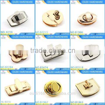 Custom design bag hardware twist lock, metal lock for handbag accesories                        
                                                Quality Choice