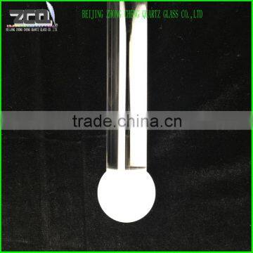 High Quality Crystal Quartz Glass Rod With A Fine Grind Ball Ending photo-6