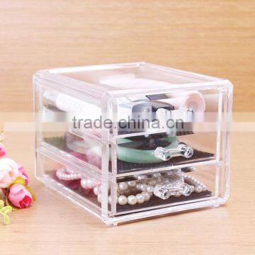 Hot Sale ! Acrylic Cosmetic Storage Box, plexiglass makeup organizer