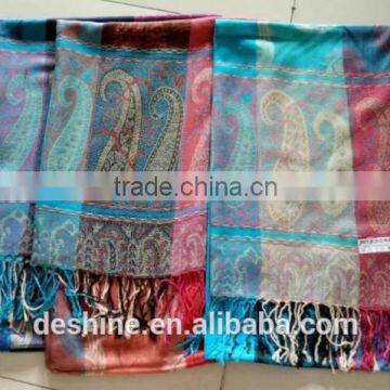 Deshine Wholesale Jacquard Cashew Pashmina Shawl W-177a