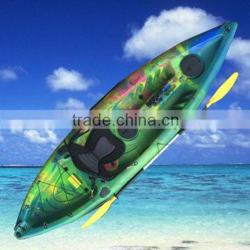 competition kayak / kayak with electric motor / plastic fishing kayak