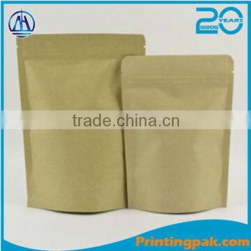 Brown Kraft Paper with Aluminium Foil Lamination Stand Up Pouch/Bag Various Sizes