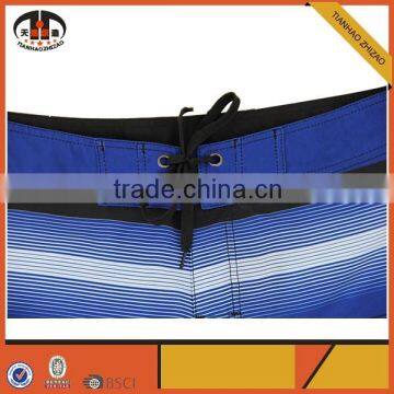 Mens Polyester Board Shorts With Colorful Stripe photo-3