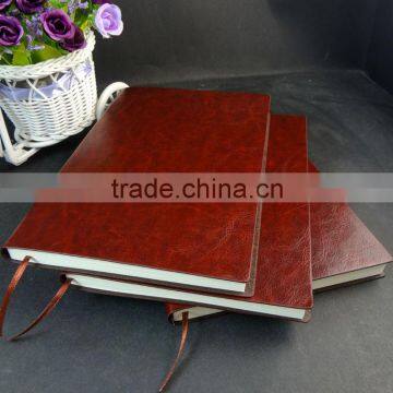 brown thermo pu leather a4 soft cover notebook