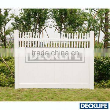 PVC Fence DPBOT6x8-6078 Privacy Fence with baluster Open top