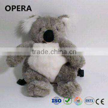 Gray Koala Bear Plush Backpack Overnight Animal Travel Bag Zoo Australian