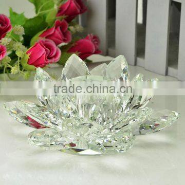 Wedding Favors Wholesale Crystal Lotus Flower Candel Holder photo-1