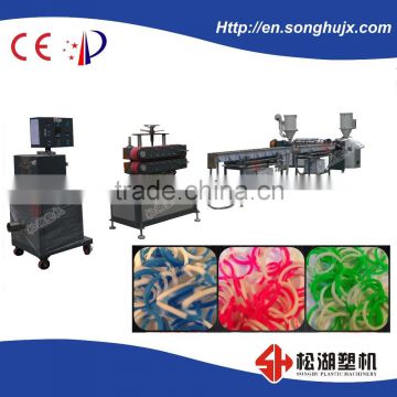 overseas service center available TPR material single color rubber band making machine