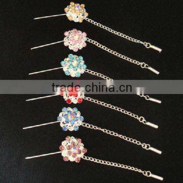 HP103 latest scarf pins with rhinestone