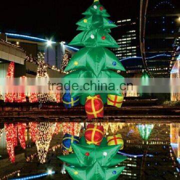 DJ-154 4ft Outdoor Patio Led Light Inflatable Christmas Tree Decoration photo-2
