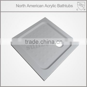 cUPC custom shower tray 80x80,shower base 90x90,two sides tile flange