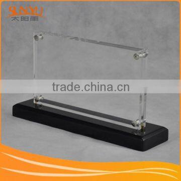 Clear Acrylic Menu Holder Stand With Logo