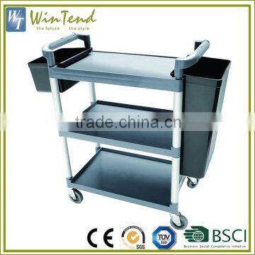 3 tries gray Housekeeping Restaurant Plastic Trolley
