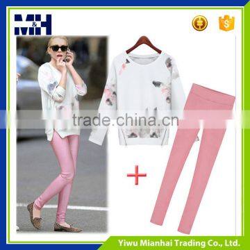 Cheap and high quality pant shirt new style Elastic cotton
