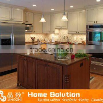 latest Practical affordable customized solid wood kitchen cabinets with island