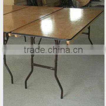 outdoor wood banquet folding table