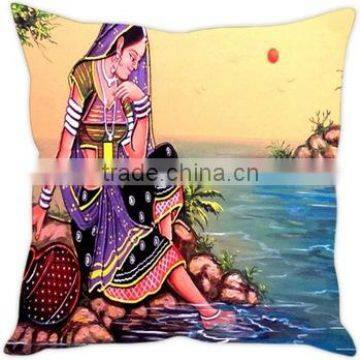 Indian Pillow Case Digital print Art Home decor Cushion Cover