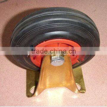 plastic core black rubber industrial caster brass castor N185
