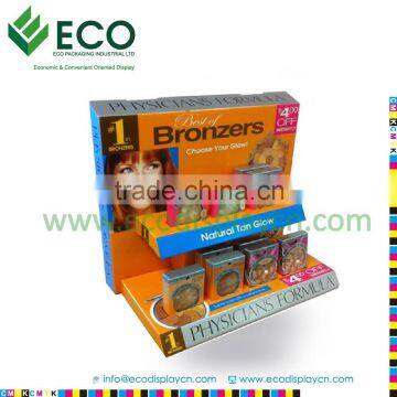 Small Bronzer Cosmetic Advertising Counter Display Stands For Makeup Shops