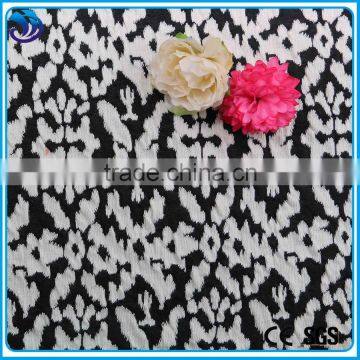 Fashion Knitted Jacquard Fabric cotton Polyester Spandex Jacquard Knitted Fabric for Garment