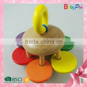 2015 China Hot Sale Promotional Baby Toys Wooden Baby Rattle photo-3
