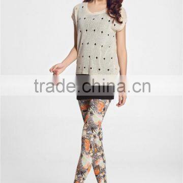 Seamless New Arrival Anti-Foul Ventilated casual opaque floral design fashion dress women pantyhose