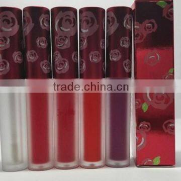 Hot Sale Fashion Brand Long Time Lasting Matte Lipstick Wholesale and OEM Acceptable Make up Lig Gloss Waterproof photo-3