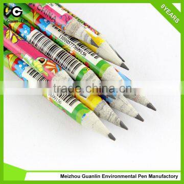 High quality round colorful cartoon HB lead pencils