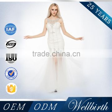 China Supplier High-Density Net With Removable Skirt Wedding Dress Woman