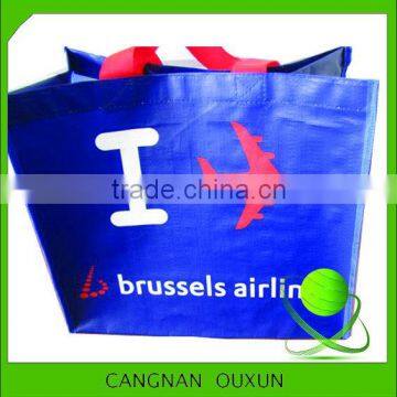 valve pp woven recycle market shopping bags