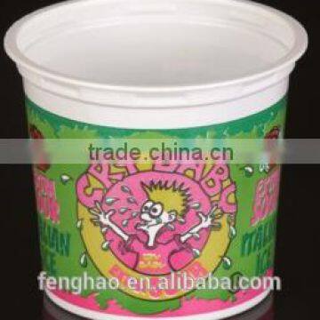 ice cream plastic cup