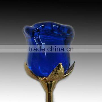 Factory Oem Wedding Valentine Wedding Gifts for Guests k9 Hanging Glass Crystal Rose