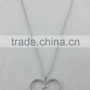 Fashion Simple Kids Alloy Necklace Love Pendant Long Chain Character Necklace photo-3