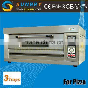 Hot sale energy 1 deck 3 trays saving industrial bread baking cone pizza oven for bakery