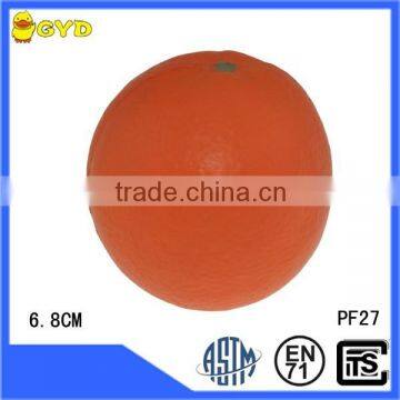 Wholesale PU foam orange shape fruit stress balls