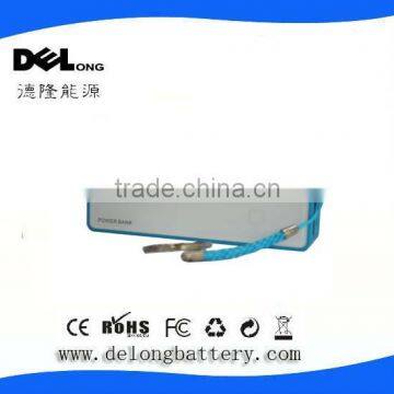 CE verified 2600mah rechargeable portable battery