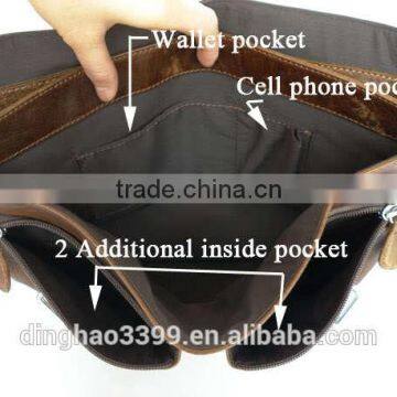 Dongguan Factory Shoulder Bag Fashion Leather Briefcase Waterproof Bag for Men photo-5