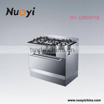 Good Finishing Stainless Steel Body Easy Operating Industrial Design Gas Cooker With Oven