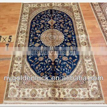 3x5ft Spun Silk Handmade Modern Design Carpet