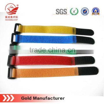 magic tape strap with plastic ring/magic tape cable ties