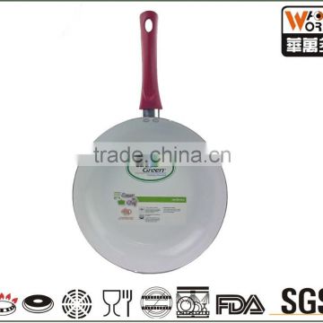 Aluminum ceramic coating frying pan; non-stick frying pan