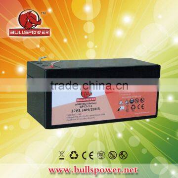 12v 3.3ah sunrise rechargeable first power battery