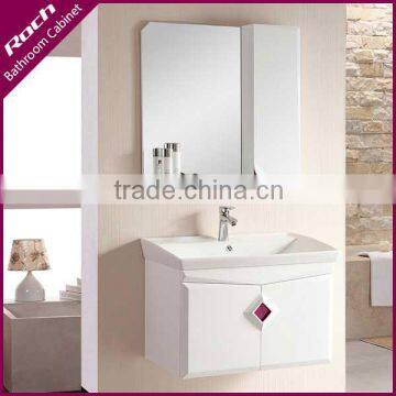 ROCH 2003 Best Price Solid Wood Bathroom Vanity Wholesale WIth Bath Mirror