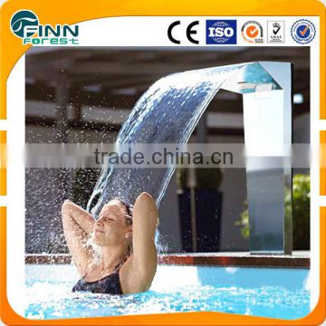 swimming pool waterfall stainless pool shower equipment