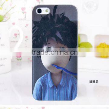 2014 shenzhen hot sales carton picture plastic phone case for iphone 5/5s