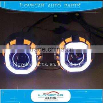 12V 35W 2.5 Inch cob led dual angel eye,led flashlight angel eye for turning function