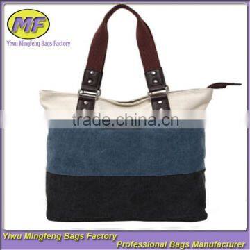 Custom Canvas Tote and Shoulder Portable Large Leisure Travel and Fashion Unsex Shopping Bag