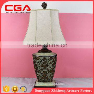 Hot sale polyresin classical table lamp, lamp for home decoration